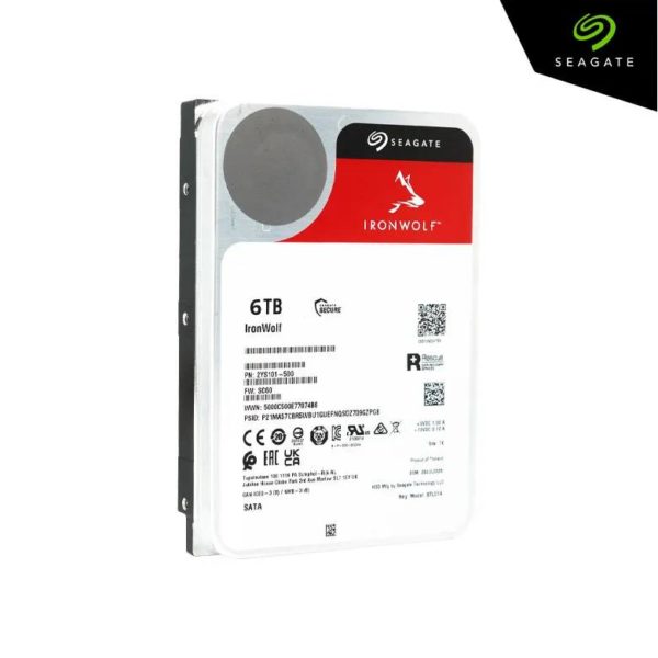 Seagte Disque Dur HDD Interne 6 To IronWolf NAS SATA 6.0Gb/s 7200 Tr/min - ST6000VN006