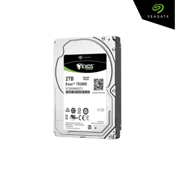 Seagte Disque Dur HDD Interne 2 To SAS 2.5" EXOS 7E2000 7200 Tr/min - ST2000NX0273