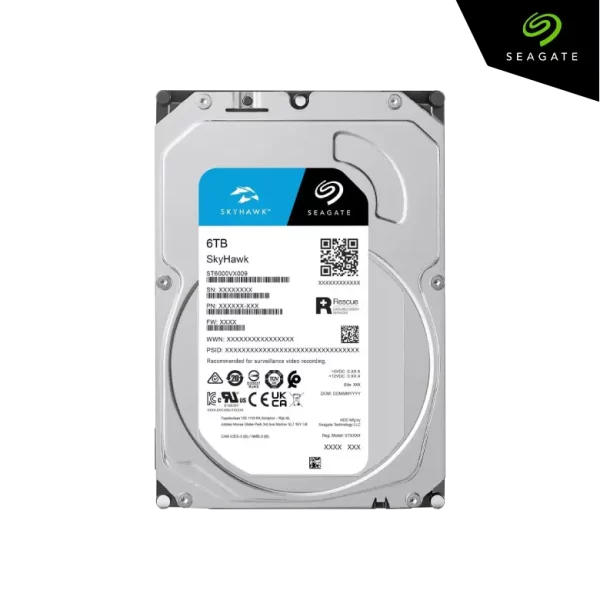 Seagte Disque Dur HDD Interne 6 To Skyhawk Surveillance - ST6000VX009