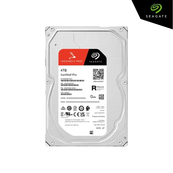 Disque dur HDD Seagate 3,5″ SATA 6 Gb/s IronWolf NAS Pro 4 To - ST4000NT001