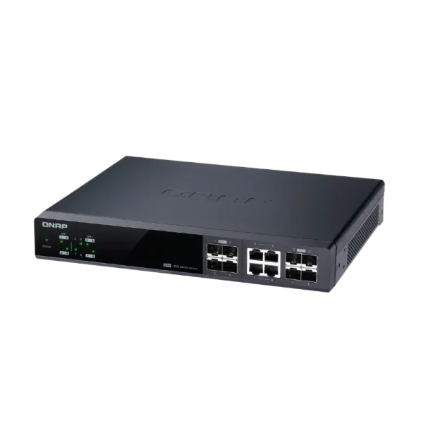 QNAP QSW-M804-4C – Switch 10GbE Manageable 8 Ports 4 x 10GbE SFP+, 4 x combo 10GbE SFP+/RJ45
