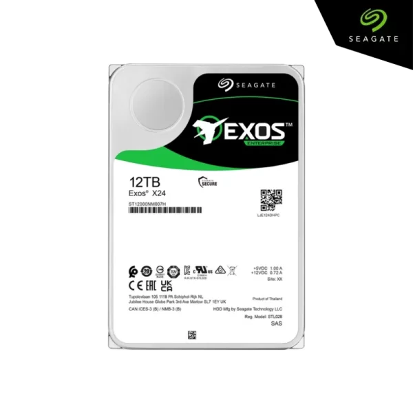 Seagate Exos X24 ST12000NM007H disque dur Enterprise